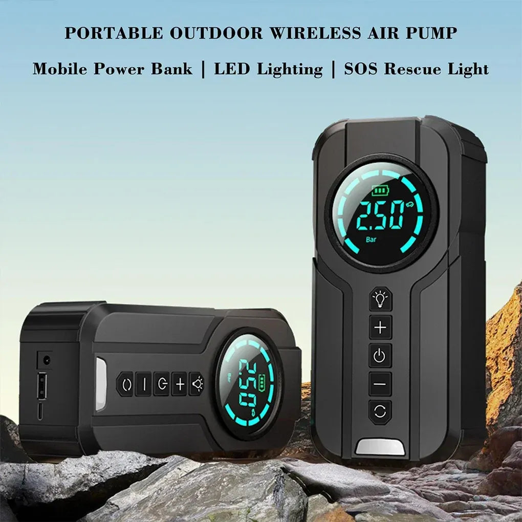 Compresor auto portabil 1000A – umflare rapidă și sigură oriunde ai nevoie