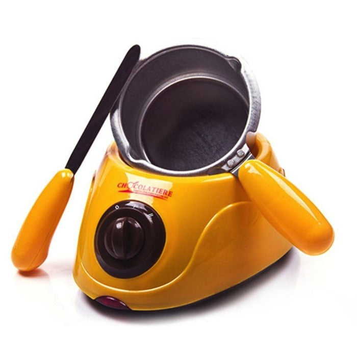 Aparat Electric Chocolatiere pentru Ciocolată Fondue – Topire Uniformă, Design Compact și Ideal pentru Deserturi Speciale