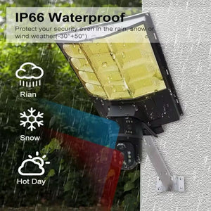 Lampă stradală solară cu cameră de supraveghere 4G – panou solar, cartelă SIM Mix Mart