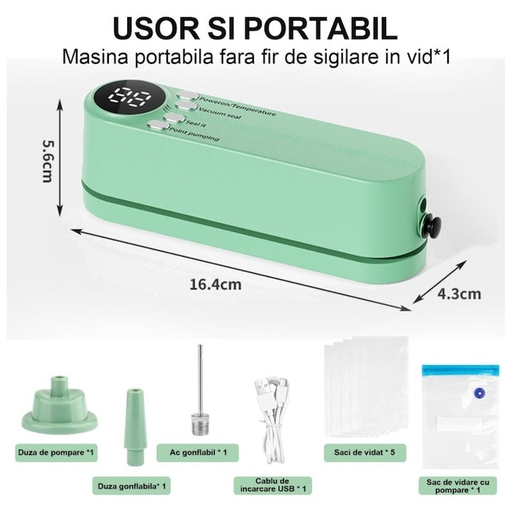 Aparat de vidare portabil pentru alimente – solid & lichide, compact și eficient Mix Mart
