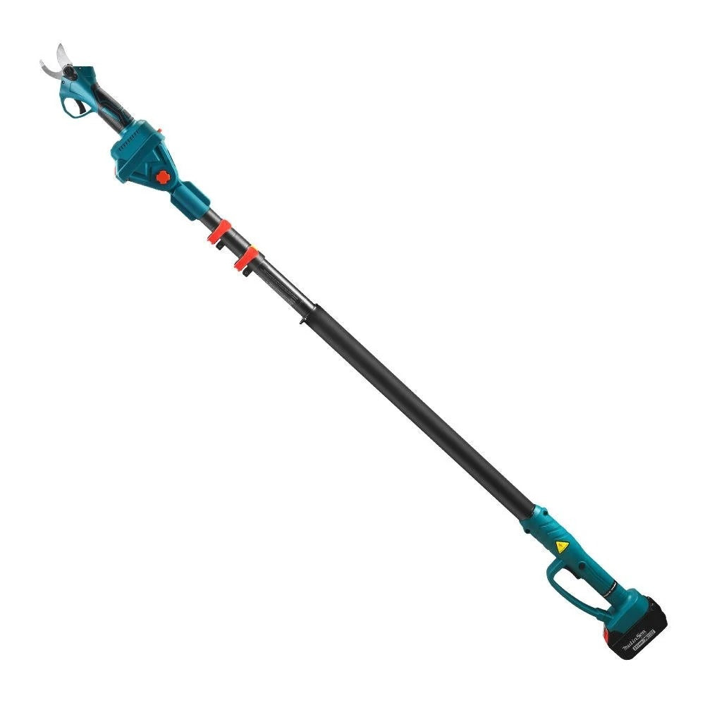 Set foarfecă de grădină + mini drujbă 6” cu braț telescopic 2,13 m – 2 acumulatori 48V Mix Mart