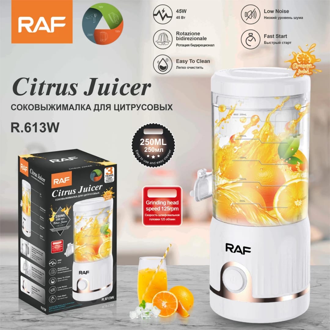 Storcător de Suc RAF R-613 – 45W, 250 ml, 2 culori Mix Mart