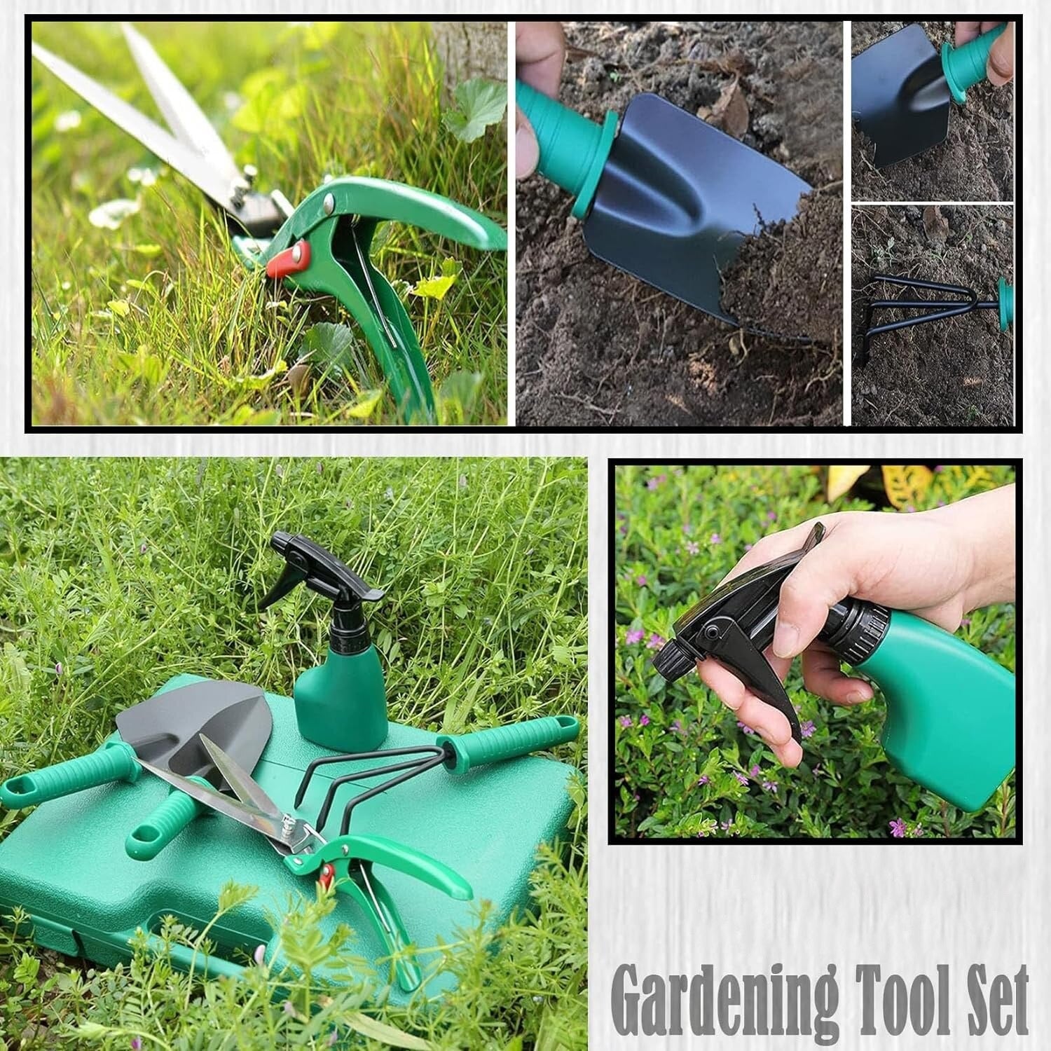 Set accesorii pentru grădinărit, 10 piese, cu geantă de transport Mix Mart