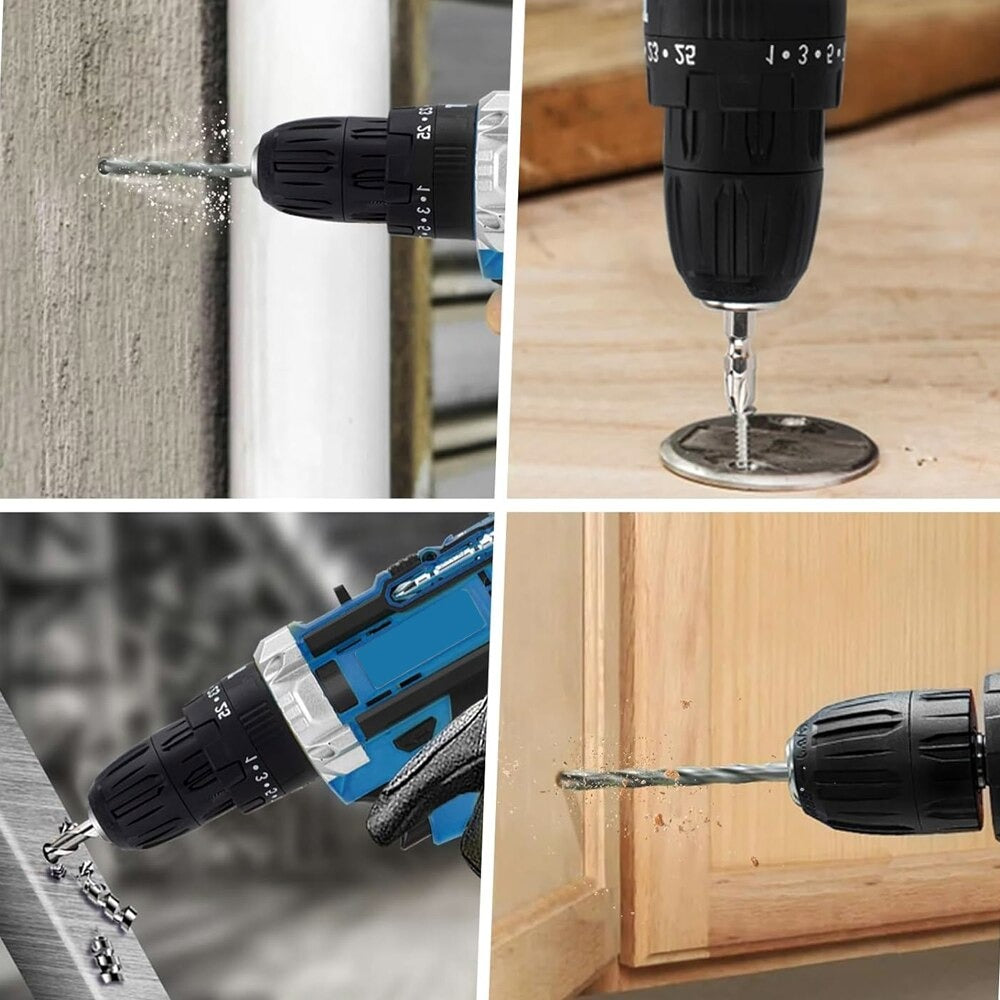 Mașină de găurit și înșurubat – 2 baterii ,acumulator,set coplet pentru multiple aplicatii