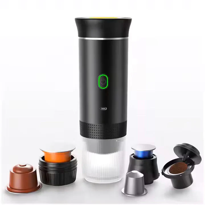 Espressor portabil 3 în 1 – capsule & cafea măcinată, USB, 20 Bar, 60 ml Mix Mart