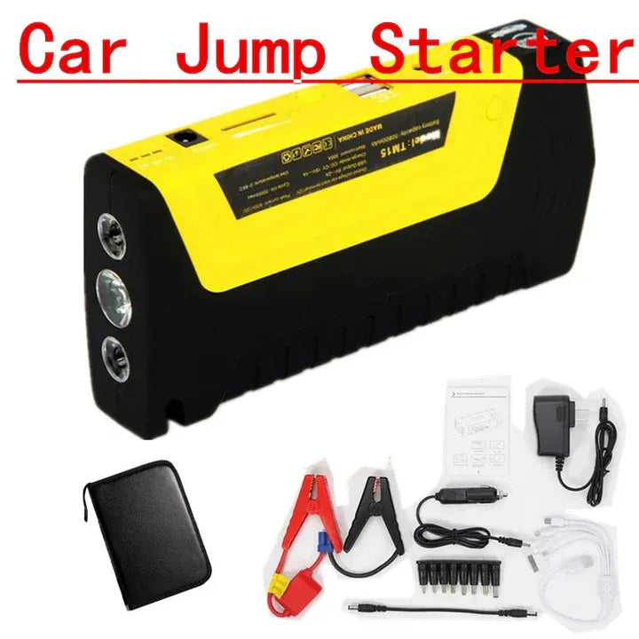 Robot pornire auto portabil cu acumulator 68800 mAh și compresor integrat Mix Mart