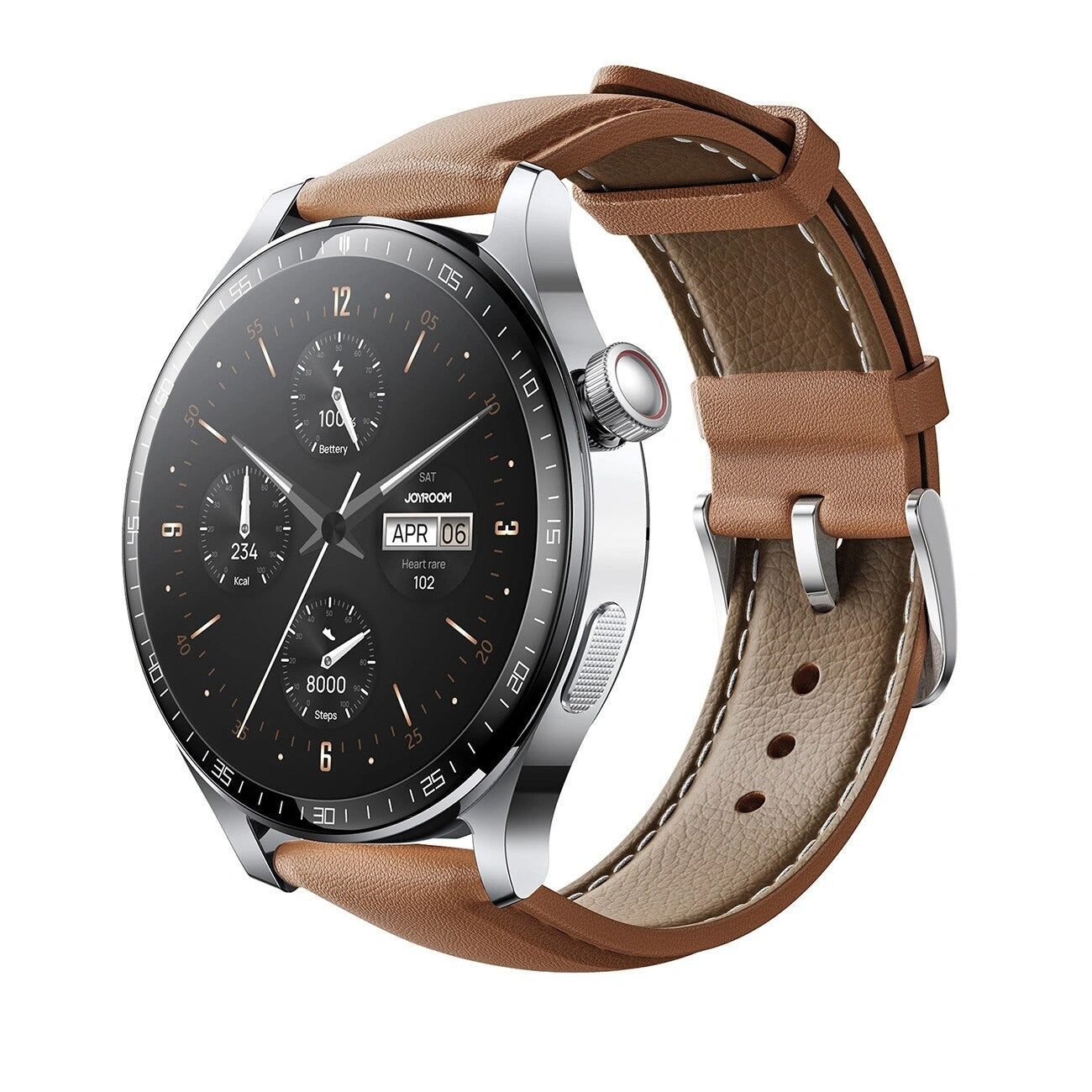 Smartwatch Joyroom JR-FC2 Pro Silver – Apelare direct de pe ceas, ecran HD si autonomie extinsa