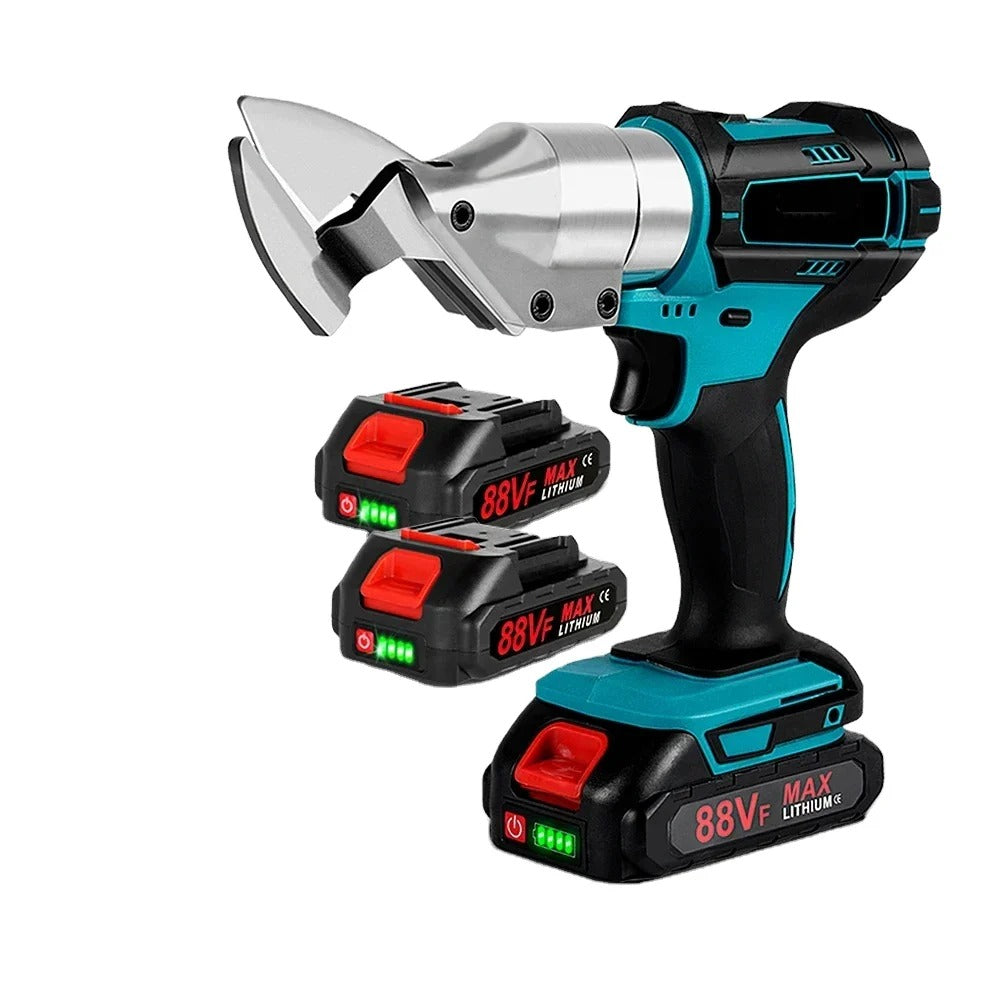 Foarfecă electrică de tăiat tablă 48V, 2 acumulatori 2Ah Mix Mart