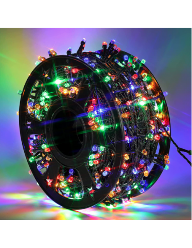 🎄 Pachet 4x Instalatie de Craciun Model 6027 – Liniara Flash, 700 LED-uri, 100 m Total, Multicolor | Atmosfera Magica pentru Sarbatori ✨🌈