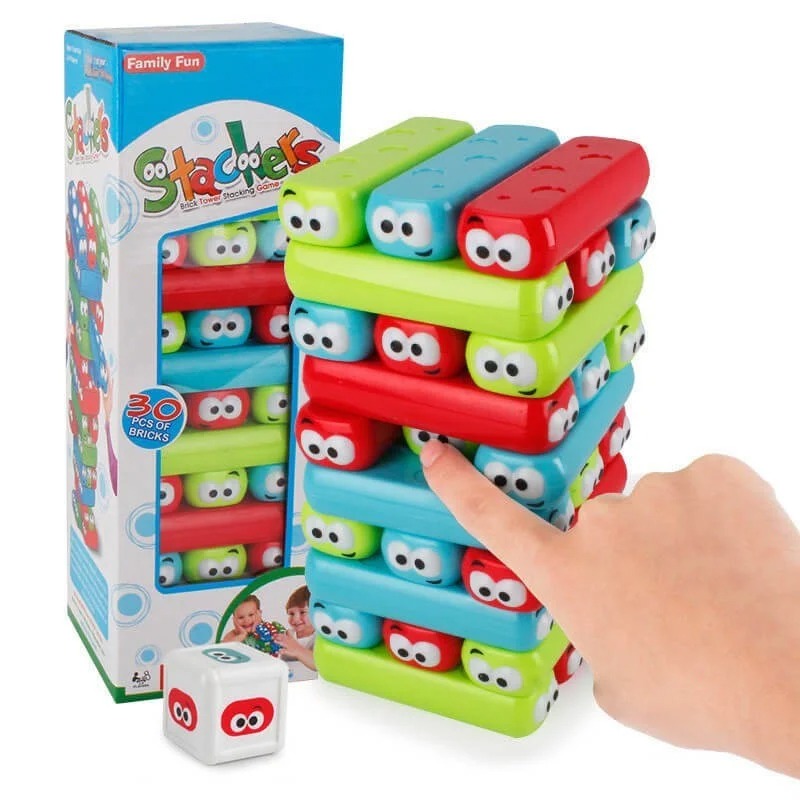 🎲 Turn Jenga din Plastic – 30 Piese