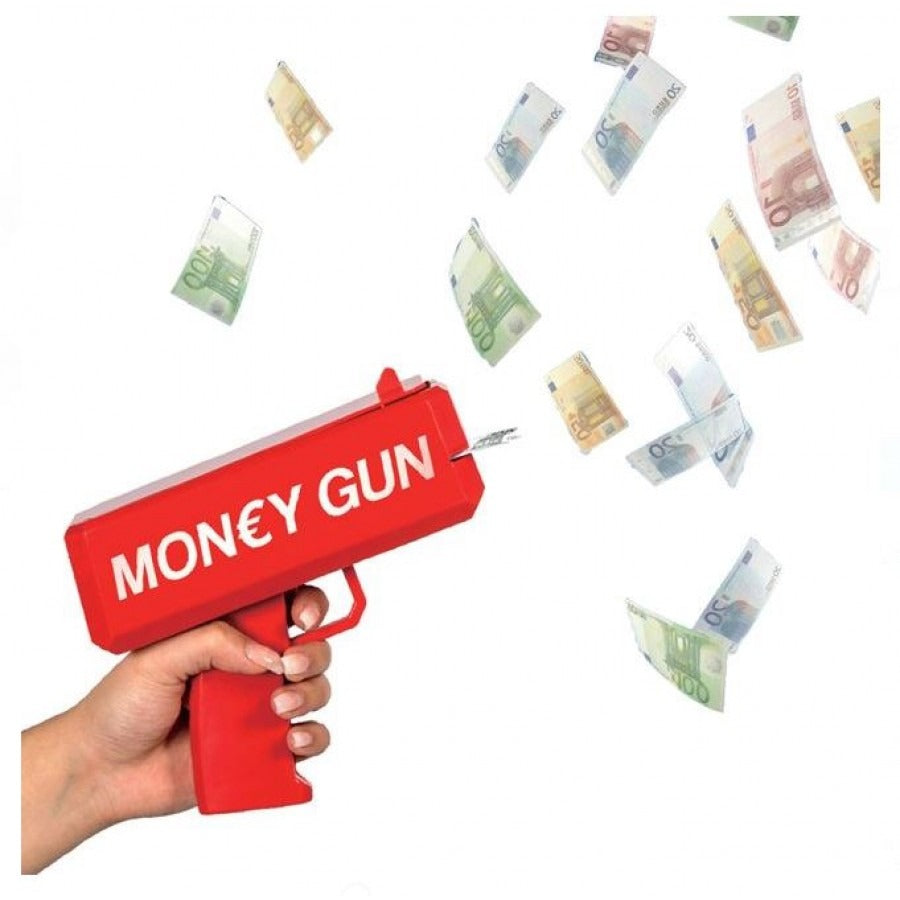 Set Pistol de Lansat Bani pentru Petreceri – 50 de Bancnote Incluse, Distracție Garantată pentru Evenimente și Aniversări