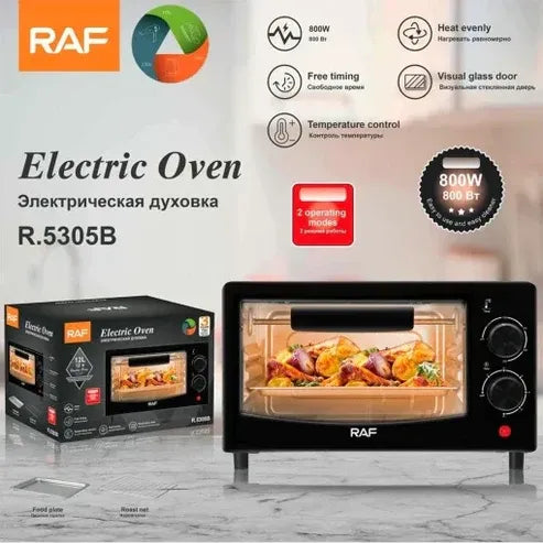 Cuptor electric RAF R5305B – 800W, capacitate 12 L, 2 moduri de operare,Negru