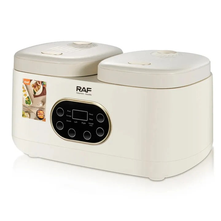 Rice cooker electric cu 2 vase , multifunctional,ideal pentru orez pufos– gătire practică și eficientă