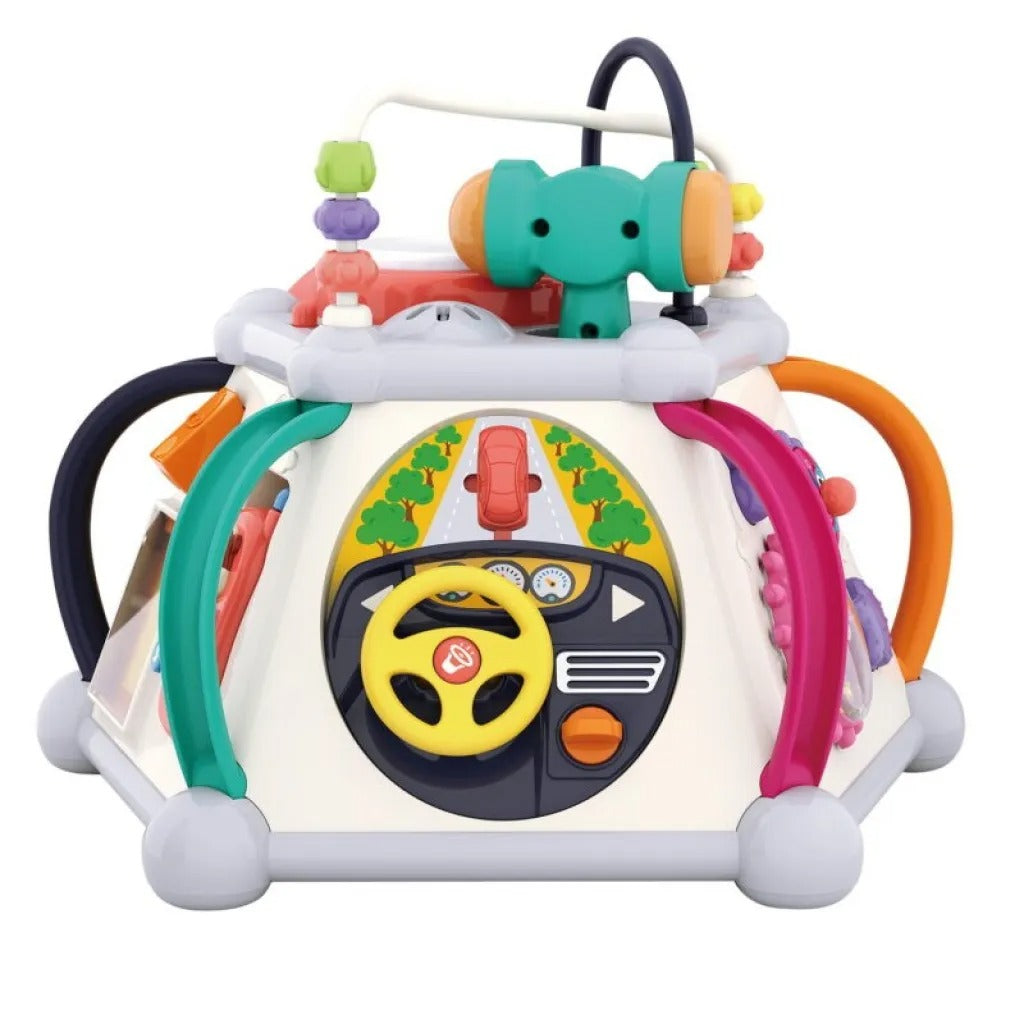 Piramidă Multifuncțională cu Sunete și Lumini – Jucărie Interactivă pentru Dezvoltarea Timpurie a Copiilor