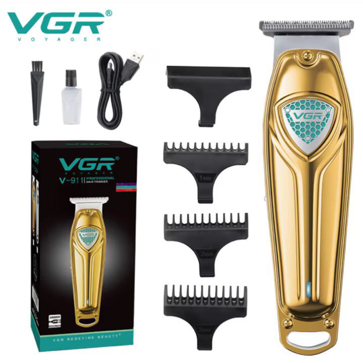 Aparat de Tuns Profesional VGR V911 Auriu – Putere, Precizie și Design Premium
