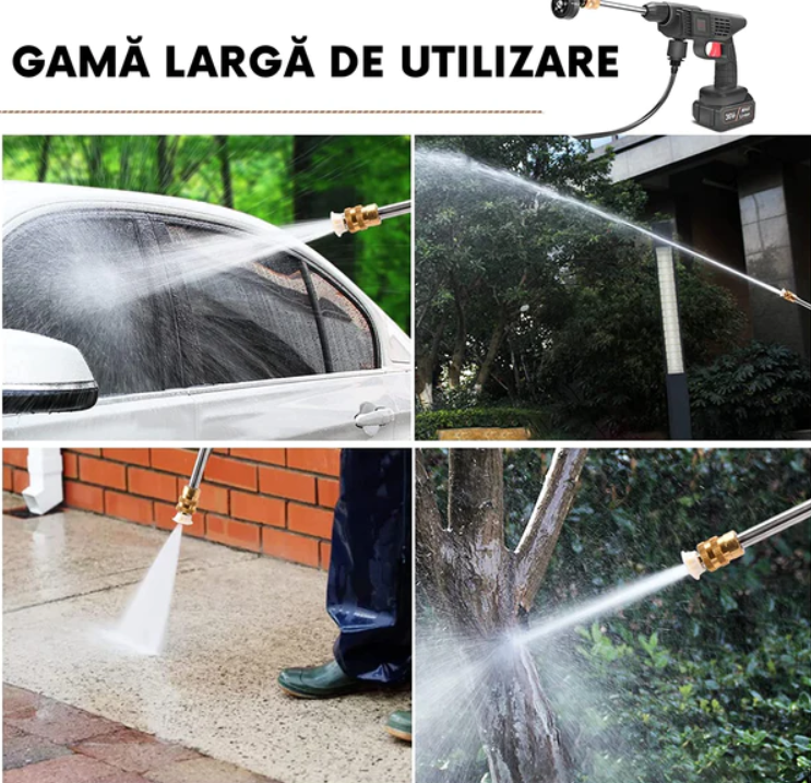 APARAT  DE SPALAT CU PRESIUNE PUTERNICA  2 Acumulatori 48V și Rezervor pentru Detergent Mix Mart