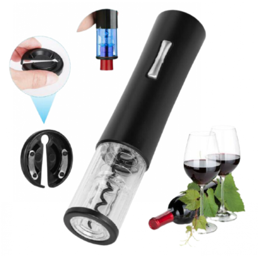 🍷 Tirbuson Electric – Deschidere Rapida, Fara Efort si Fara Risc | Ideal pentru Vinuri, Petreceri si Cadouri Premium ✨🔋