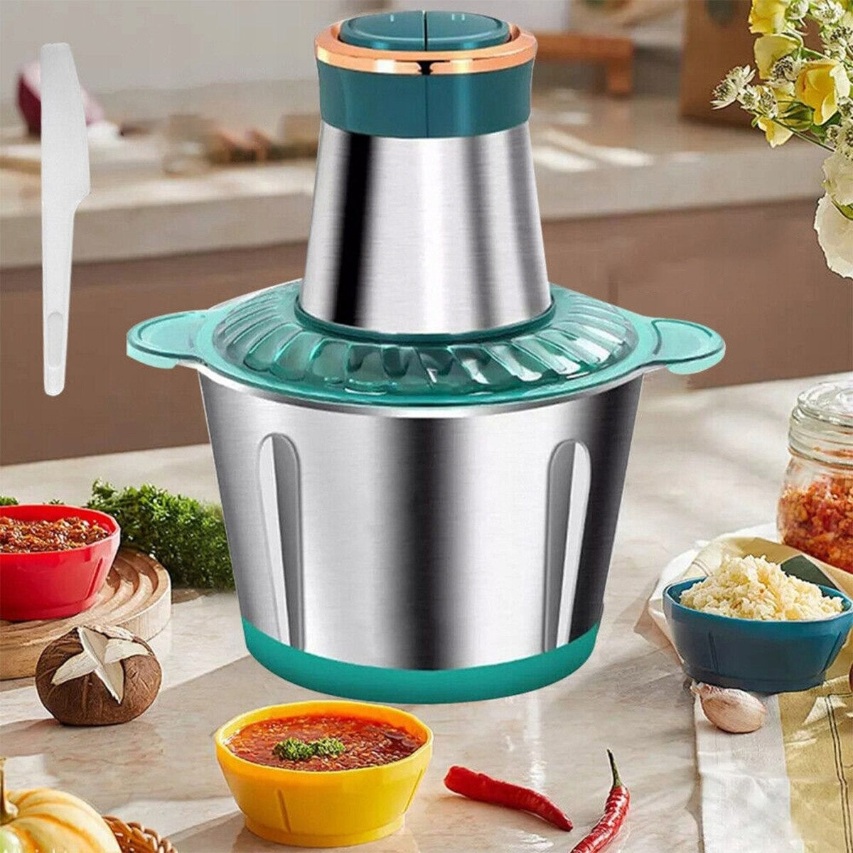 Tocător electric multifuncțional 5 litri– putere, precizie și versatilitate în bucătărie