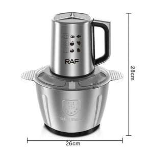 Tocator Electric Profesional RAF cu Bol din Inox si 4 Lame Duble din Otel Inoxidabil Mix Mart