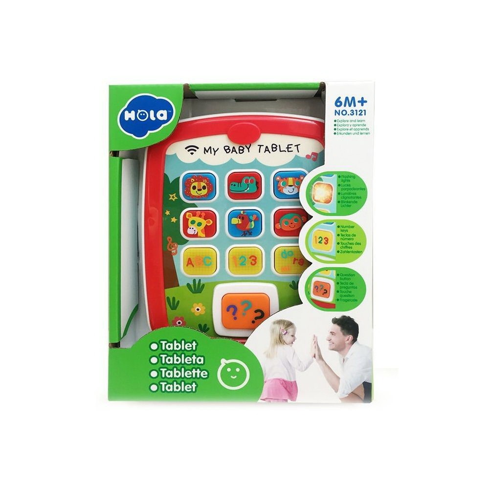 Prima Mea Tabletă cu Muzică și Lumini – Jucărie Interactivă pentru Bebeluși și Copii Mici, Dezvoltare Senzorială și Educație Timpurie