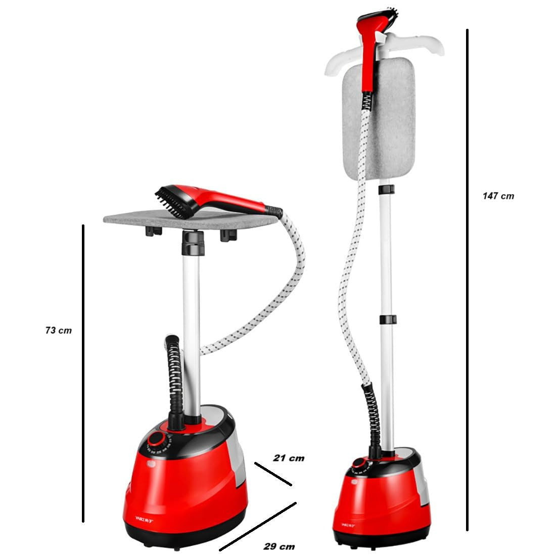 Aparat de călcat vertical cu abur 2000W – haine perfecte fără efort Mix Mart
