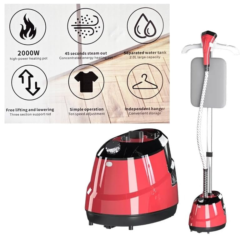 Aparat de călcat vertical cu abur 2000W – haine perfecte fără efort Mix Mart