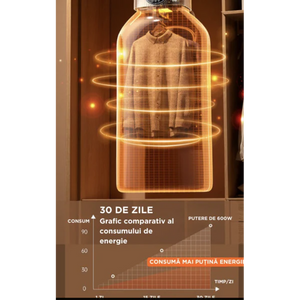 Uscător de rufe electric pliabil 10KG – control touch, eficiență și economie de spațiu Mix Mart