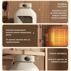 Uscător de rufe electric pliabil 10KG – control touch, eficiență și economie de spațiu Mix Mart