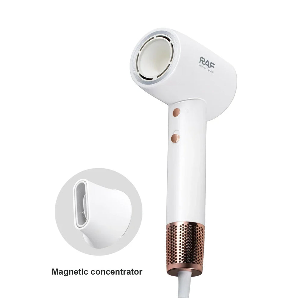 Uscător de păr RAF R423 – 1600W, 2 viteze, 3 trepte de temperatură, cap magnetic Mix Mart