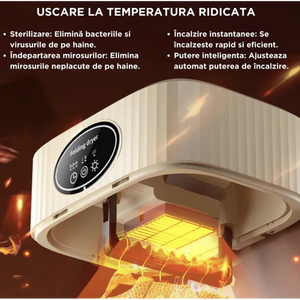 Uscător de rufe electric pliabil 10KG – control touch, eficiență și economie de spațiu Mix Mart